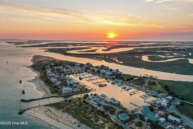218 Row Boat Row, Bald Head Island, NC 28461 - aerial view of property's location with unending shoreline