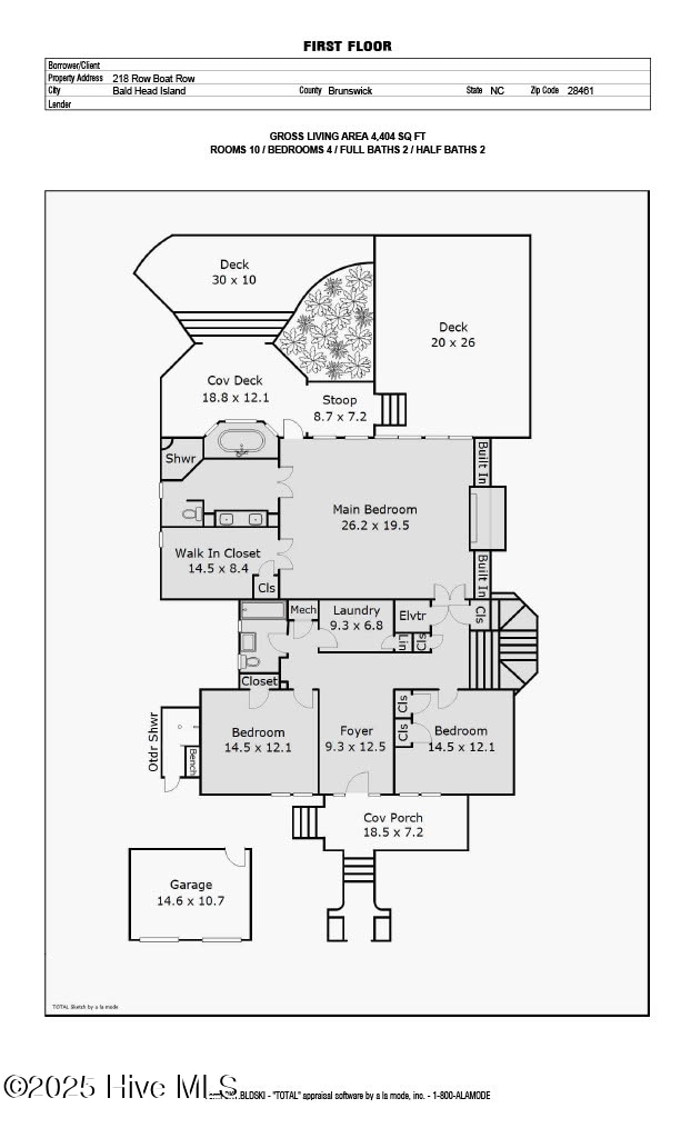 218 Row Boat Row, Bald Head Island, NC 28461 - home floor plan