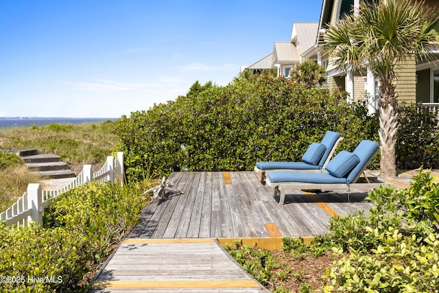 218 Row Boat Row, Bald Head Island, NC 28461 - view of wooden deck