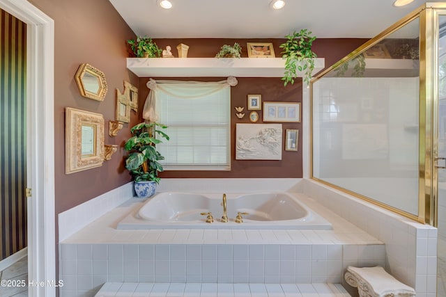 7120 Orchard Trce, Wilmington, NC 28409 - full bath with a bath and recessed lighting