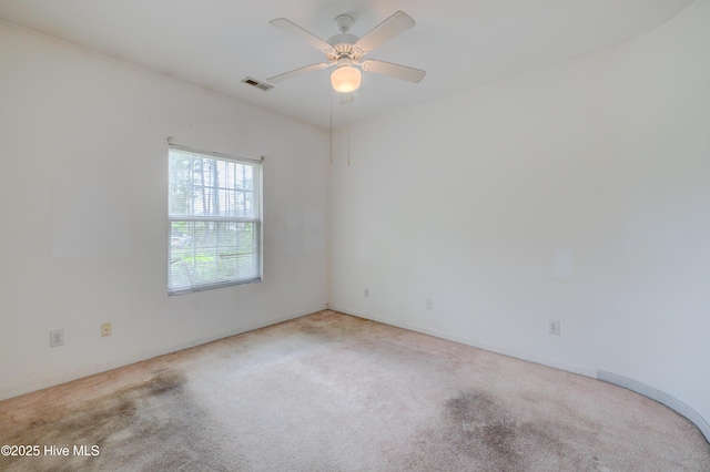 7120 Orchard Trce, Wilmington, NC 28409 - carpeted empty room with baseboards and ceiling fan