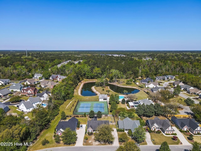 822 Lambrook Dr, Wilmington, NC 28411 - view of property location featuring nearby suburban area, a forest, and a nearby body of water