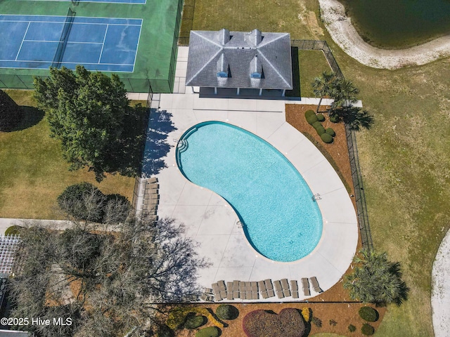 822 Lambrook Dr, Wilmington, NC 28411 - view of subject property featuring a pool area