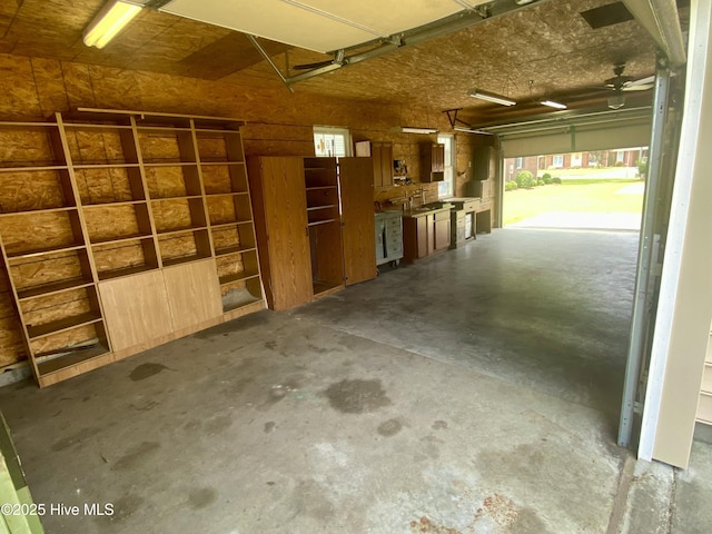 3007 Camelot Dr, Kinston, NC 28504 - garage featuring a sink