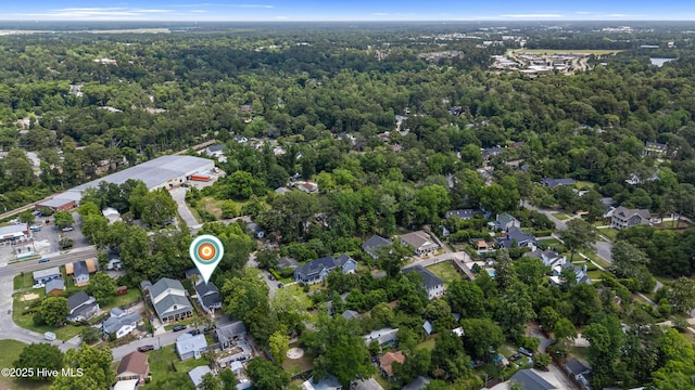 2415 Circle St, Wilmington, NC 28403 - aerial overview of property's location with a forest