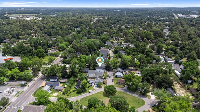 2415 Circle St, Wilmington, NC 28403 - aerial view of property's location with nearby suburban area and a forest
