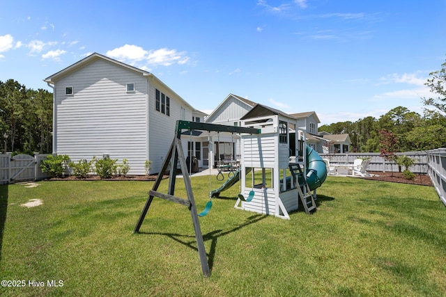 3625 Mason Port Dr, Wilmington, NC 28409 - rear view of property featuring a playground