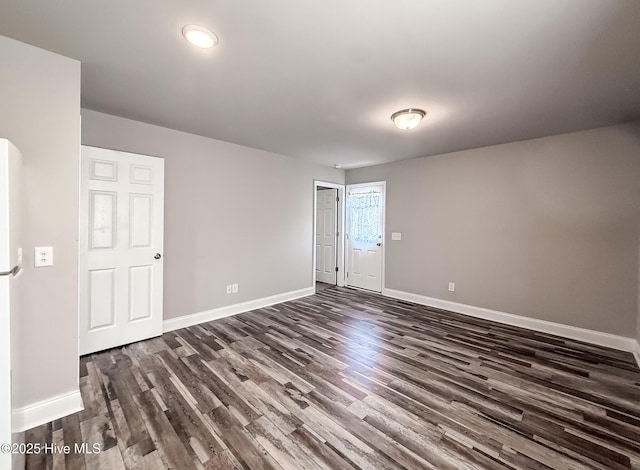 126 Vick Ave, Carthage, NC 28327 - spare room featuring dark wood-style flooring, baseboards, and recessed lighting