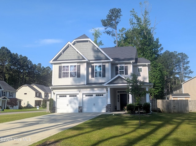 435 Lancaster Dr, Vass, NC 28394 - craftsman house featuring driveway and an attached garage