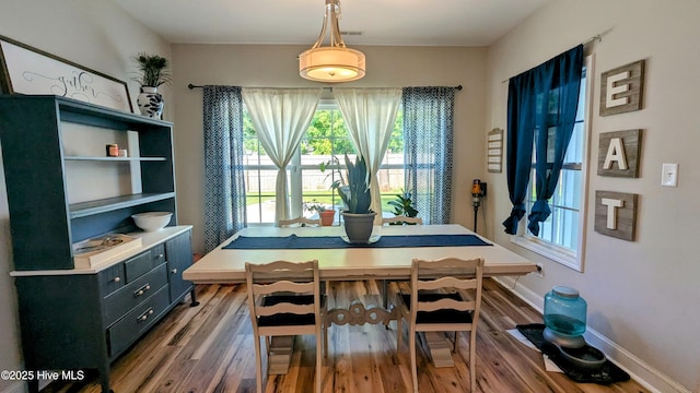 435 Lancaster Dr, Vass, NC 28394 - dining room featuring wood finished floors and baseboards