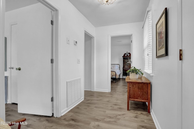 353 Old Savannah Rd, Burgaw, NC 28425 - hall with light wood-style flooring and baseboards
