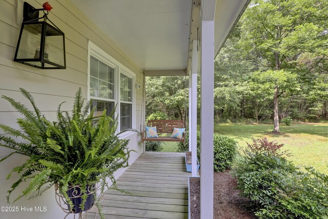 353 Old Savannah Rd, Burgaw, NC 28425 - porch with a yard