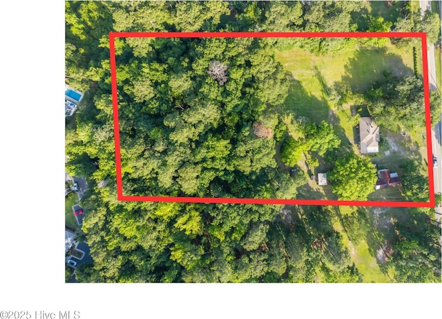 308 Hooker Rd, Wilmington, NC 28403 - aerial view of property's location with property boundaries highlighted