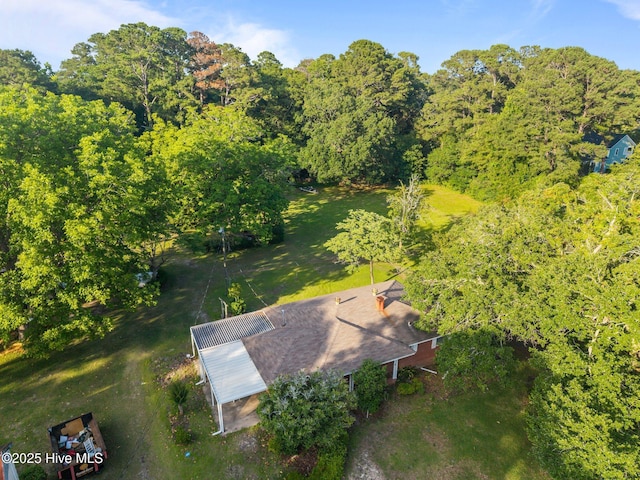 308 Hooker Rd, Wilmington, NC 28403 - aerial view of property and surrounding area featuring a forest