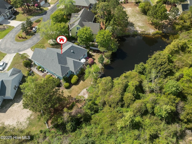 4156 Buckingham Ct, Southport, NC 28461 - aerial view of property's location featuring nearby suburban area and a large body of water