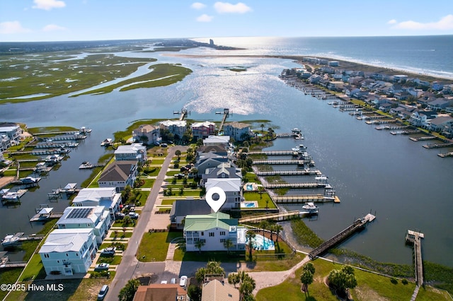 1510 N Shore Dr, Sunset Beach, NC 28468 - bird's eye view of a nearby body of water