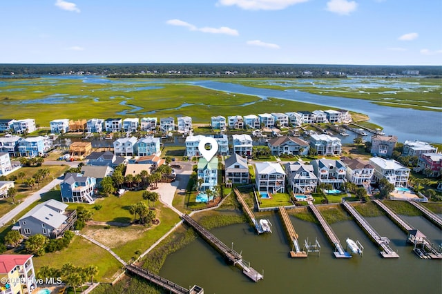 1510 N Shore Dr, Sunset Beach, NC 28468 - bird's eye view of a nearby body of water