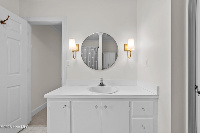809 Greenbriar Rd, Kinston, NC 28501 - full bathroom featuring vanity and baseboards