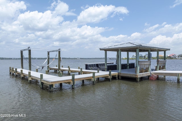 601 New River Inlet Rd, North Topsail Beach, NC 28460 - dock area featuring a water view