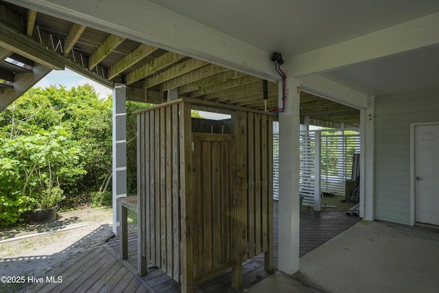 601 New River Inlet Rd, North Topsail Beach, NC 28460 - view of wooden terrace