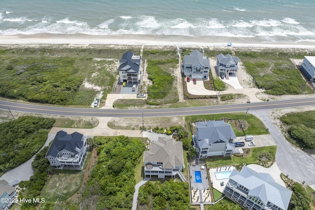 601 New River Inlet Rd, North Topsail Beach, NC 28460 - aerial view of residential area featuring expansive beach
