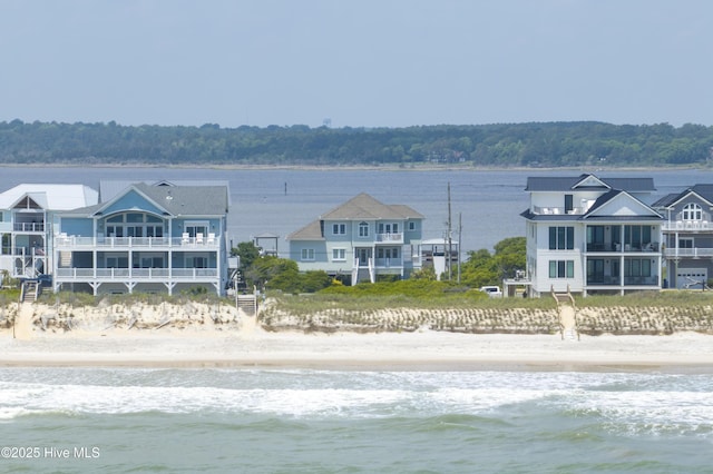 601 New River Inlet Rd, North Topsail Beach, NC 28460 - water view featuring local beach