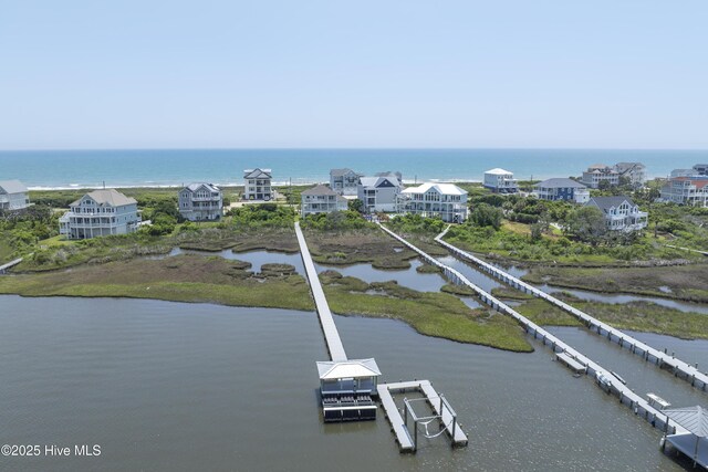 601 New River Inlet Rd, North Topsail Beach, NC 28460 - aerial view of a large body of water