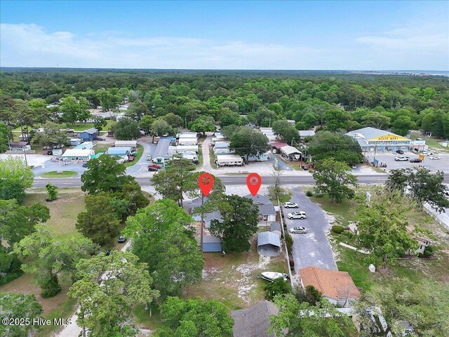 3331 Holden Beach Rd SW, Supply, NC 28462 - aerial view of property and surrounding area with a forest
