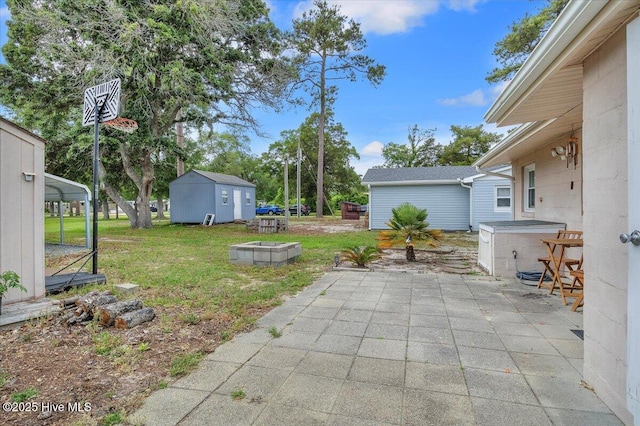 3331 Holden Beach Rd SW, Supply, NC 28462 - view of patio / terrace with an outbuilding