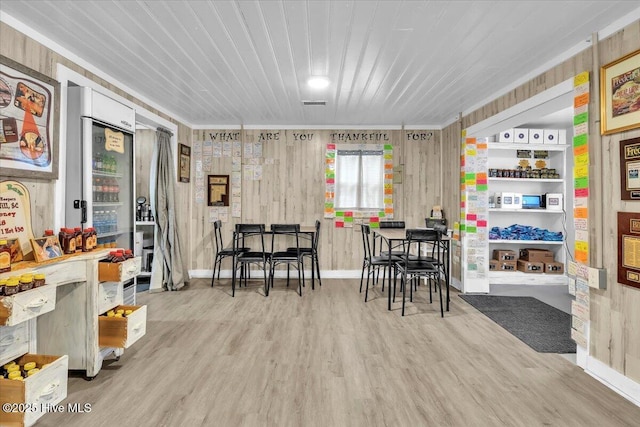 3331 Holden Beach Rd SW, Supply, NC 28462 - dining space with wood finished floors and baseboards