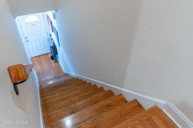 700 S 3rd St, Wilmington, NC 28401 - stairs with wood finished floors