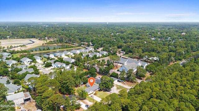 1015 E Moore St, Southport, NC 28461 - view of property location with a heavily wooded area and a large body of water