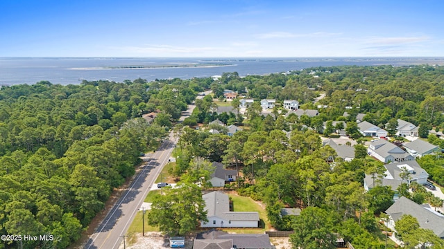 1015 E Moore St, Southport, NC 28461 - aerial perspective of suburban area with a large body of water