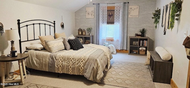 520 Holly Ridge Rd, Holly Ridge, NC 28445 - carpeted bedroom with vaulted ceiling