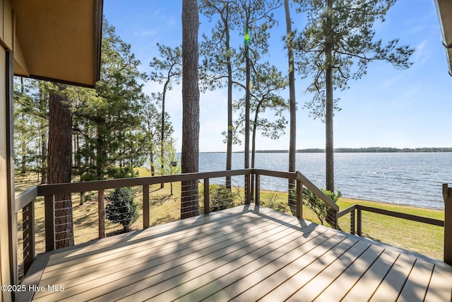 153 Windmill Point Dr, Vandemere, NC 28587 - deck with a water view