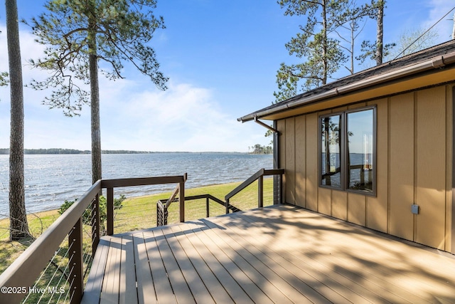 153 Windmill Point Dr, Vandemere, NC 28587 - wooden terrace featuring a water view