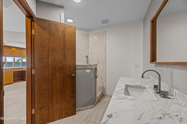 153 Windmill Point Dr, Vandemere, NC 28587 - bathroom with vanity and walk in shower