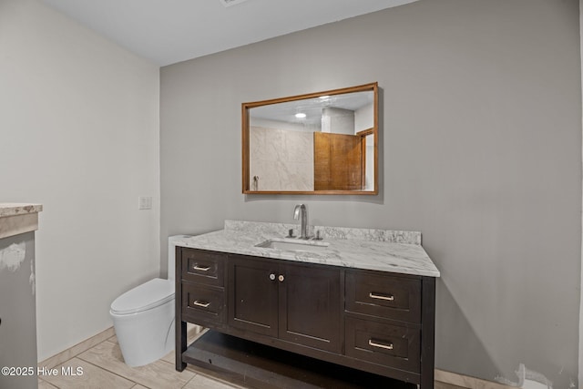 153 Windmill Point Dr, Vandemere, NC 28587 - bathroom with vanity, toilet, and baseboards