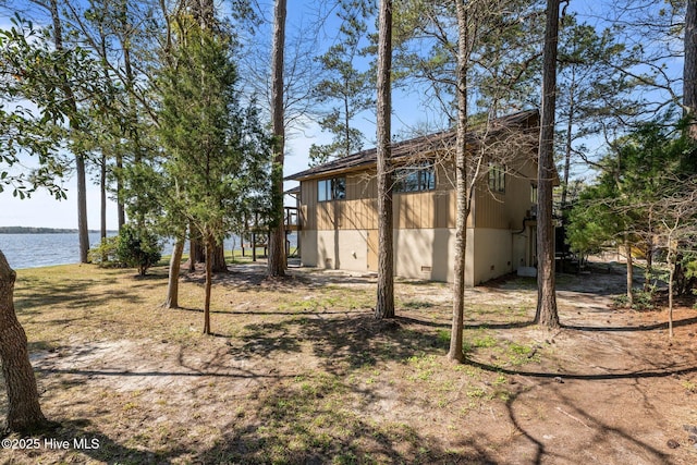 153 Windmill Point Dr, Vandemere, NC 28587 - rear view of house featuring a water view