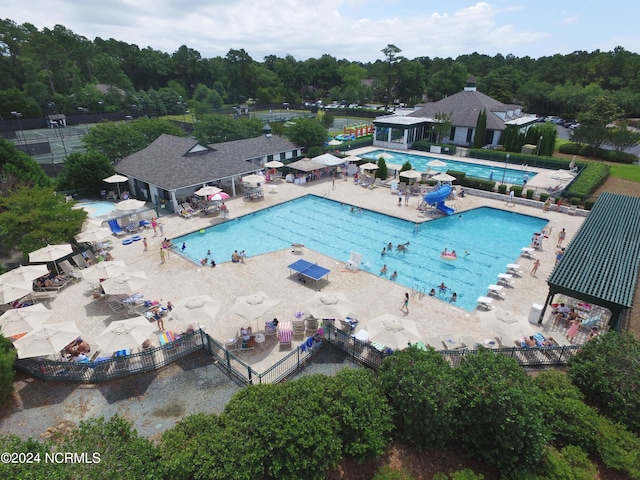 8241 Sage Valley Dr, Wilmington, NC 28411 - community pool featuring a patio area