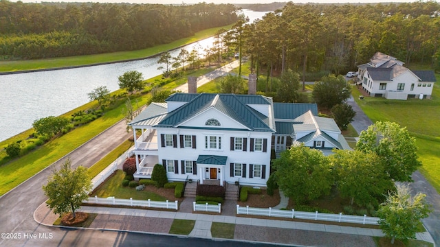 588 E Harborside Rd, Oriental, NC 28571 - view of subject property with a large body of water and a heavily wooded area