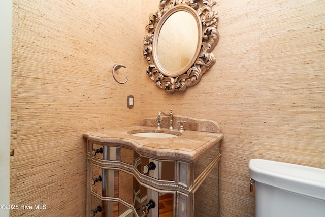 588 E Harborside Rd, Oriental, NC 28571 - half bathroom featuring toilet and vanity