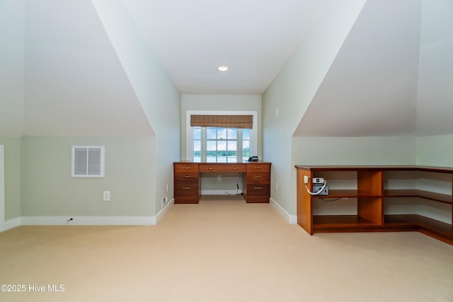 588 E Harborside Rd, Oriental, NC 28571 - unfurnished office featuring light carpet, baseboards, and recessed lighting