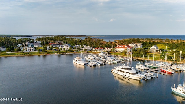 588 E Harborside Rd, Oriental, NC 28571 - water view featuring a boat dock and a marina