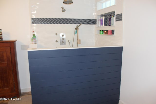 121 Pine Grove Rd, Newport, NC 28570 - misc room featuring wood finished floors and baseboards