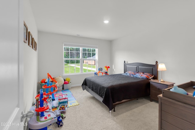 119 Perrytown Loop Rd, New Bern, NC 28562 - carpeted bedroom featuring baseboards and recessed lighting