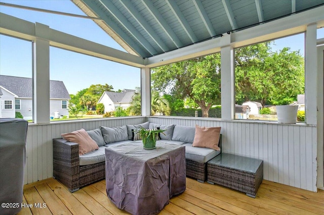 5892 Lycia Ln SW, Ocean Isle Beach, NC 28469 - wooden deck with an outdoor hangout area