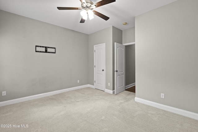 113 Percy Padgett Ct, Holly Ridge, NC 28445 - unfurnished bedroom with carpet, baseboards, and ceiling fan