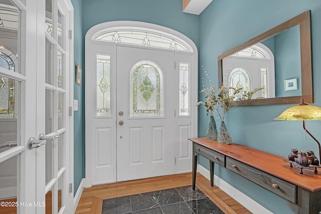 3878 White Blossom Cir, Southport, NC 28461 - foyer with french doors and baseboards