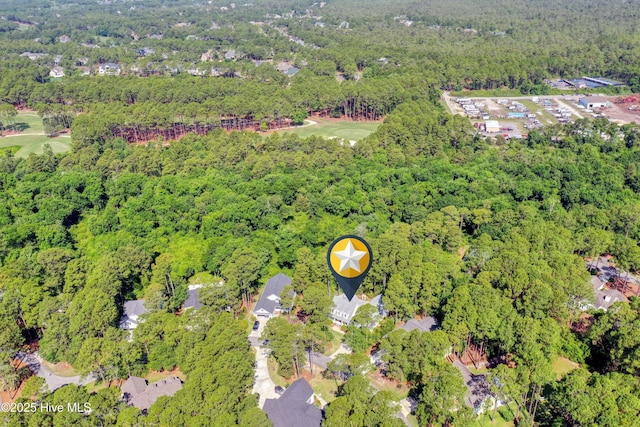 3878 White Blossom Cir, Southport, NC 28461 - aerial view of property's location featuring a heavily wooded area